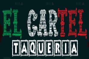 El cartel taquería de los restaurantes de tacos