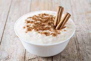 el postre Arroz con leche