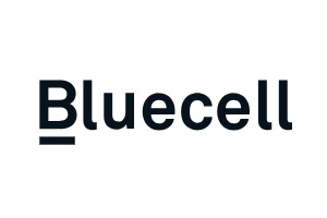 una de las mejores analistas de datos en Colombia, logo de la empresa Bluecell Comunicación