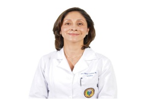 una de las mejores geriatras de Colombia, la Dra. María Cristina Bravo Pérez