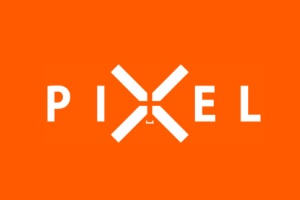 una de las mejores tiendas de cámaras en Colombia, logo de la tienda Pixel Cámaras