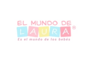 una de las tiendas de ropa infantil en Colombia, logo de la tienda El Mundo de Laura
