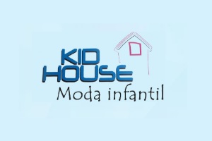 una de las tiendas de ropa infantil en Colombia, logo de la tienda Kid House moda infantil