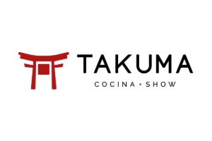 uno de los restaurantes de cocina fusión de Colombia, logo del restaurante Takuma